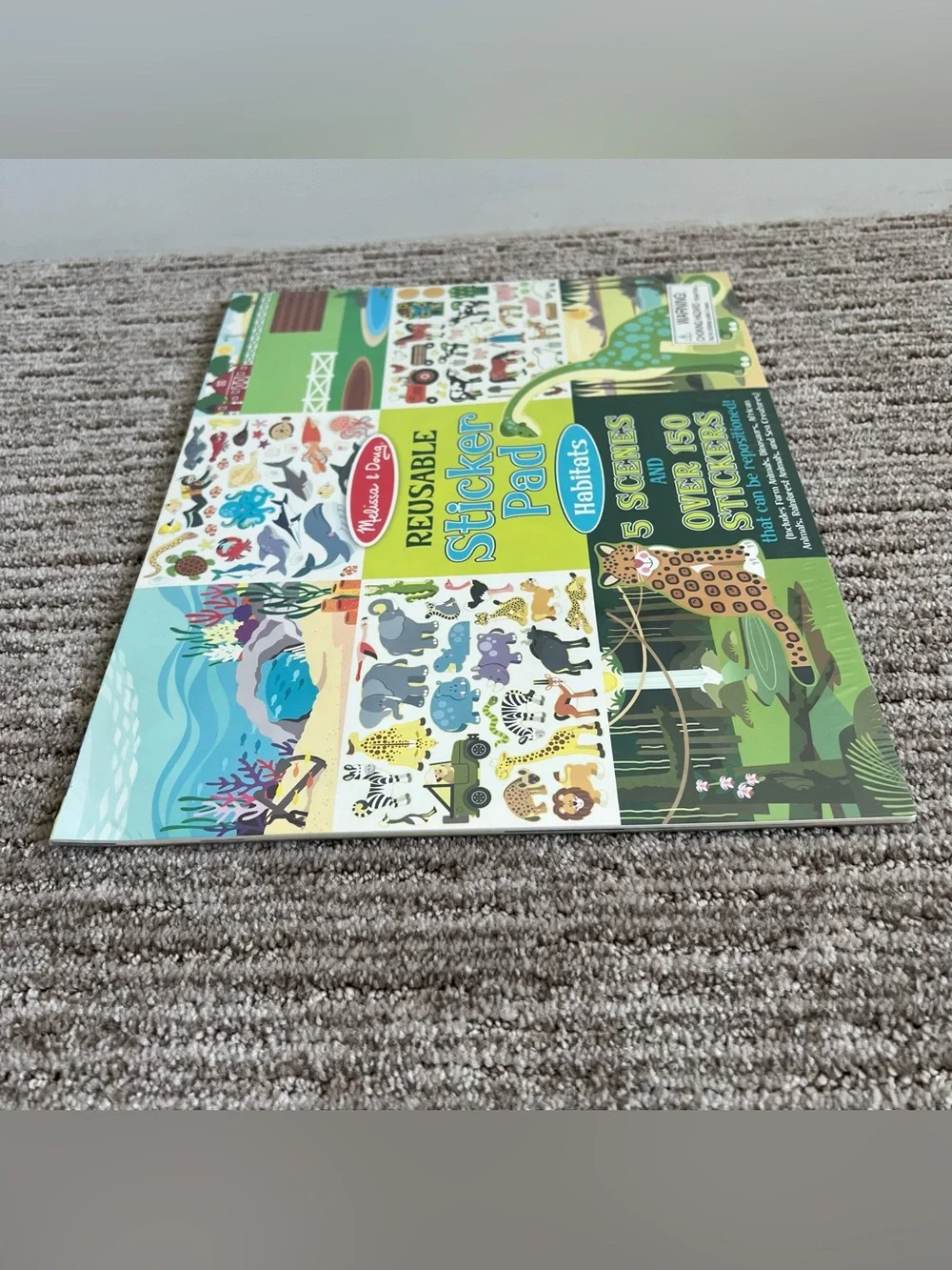 NWT Melissa & Doug Reusable Sticker Pad- Habitats